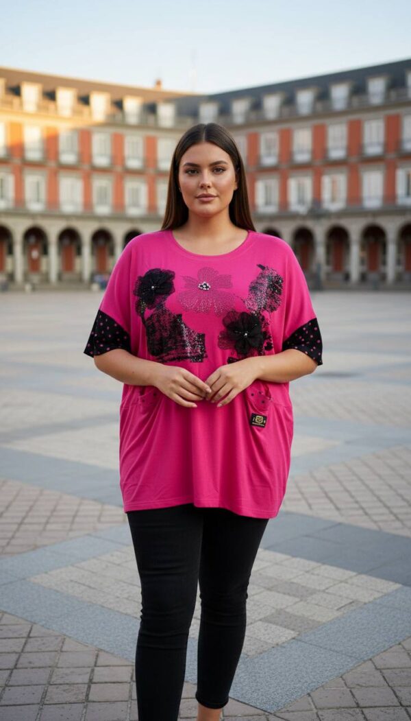 Elegant Green Graphic Print Women's Short Sleeve Blouse