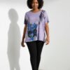 Women's Abstract Floral Print Relaxed Fit Blouse