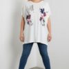 Women's Floral Butterfly Print Oversized Blouse