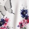 Women's Floral Butterfly Print Oversized Blouse