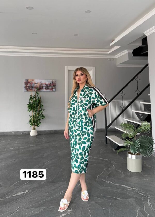 Floral Print Zip-Up Two-Piece Set