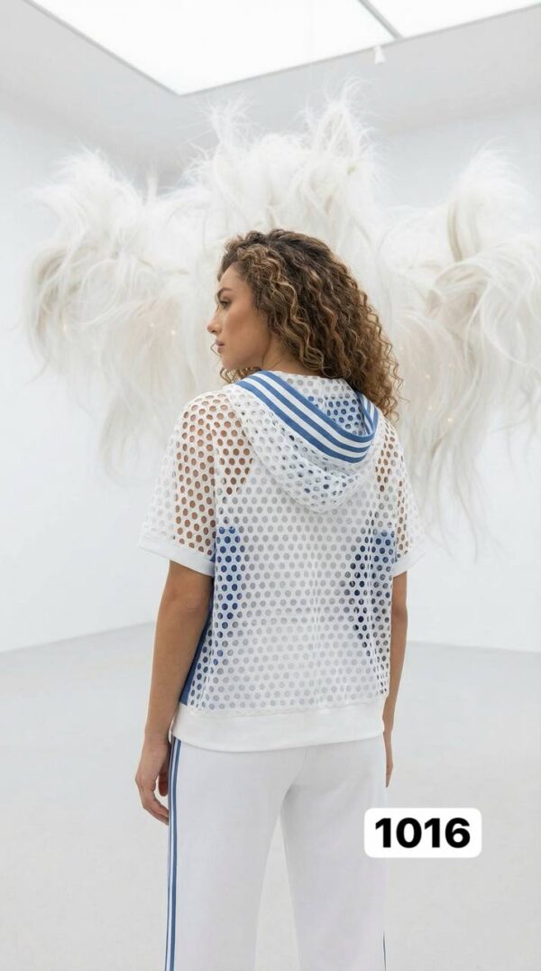 Women's Designer Bear Patchwork Two-Piece Tracksuit Set