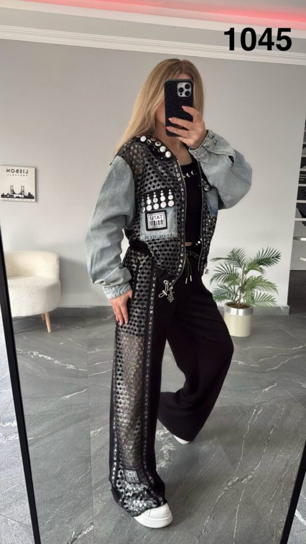 Premium Embellished 3-Piece Women's Streetwear Set