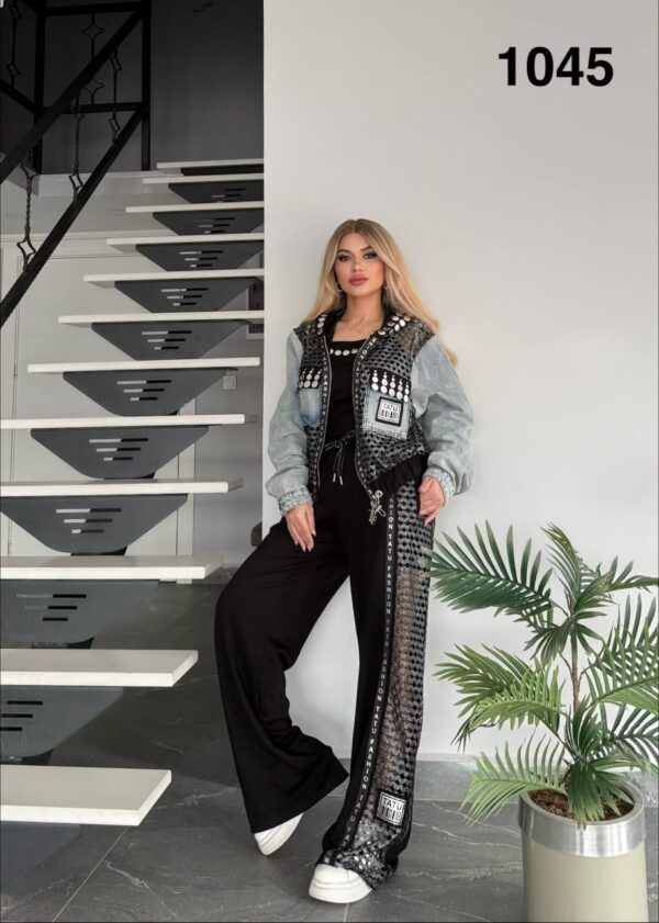 Premium Embellished 3-Piece Women's Streetwear Set