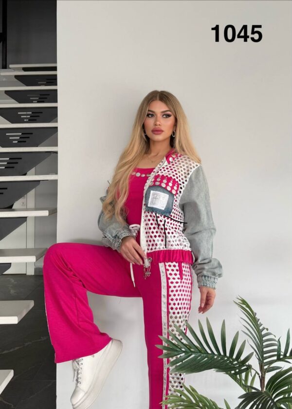Premium Embellished 3-Piece Women's Streetwear Set