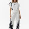 Women's Athletic Side-Stripe Two-Piece Coordinates Set