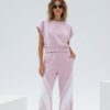 Women's Athletic Side-Stripe Two-Piece Coordinates Set