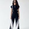 Women's Athletic Side-Stripe Two-Piece Coordinates Set