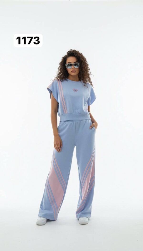 Women's Athletic Side-Stripe Two-Piece Coordinates Set