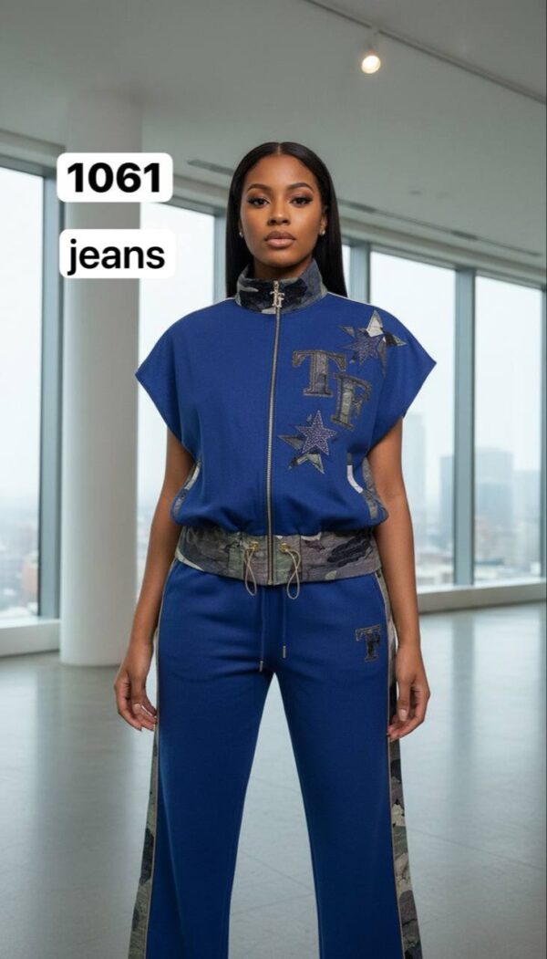 Women's Camouflage Graphic Print Two-Piece Set