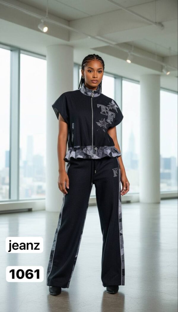 Women's Camouflage Graphic Print Two-Piece Set