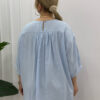 Elegant Light Blue Sequin Embroidered Blouse