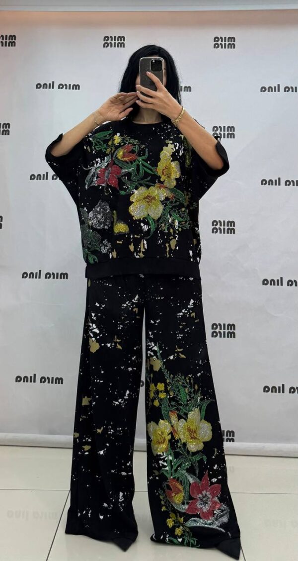 Floral Print Oversized Two-Piece Coordinating Set