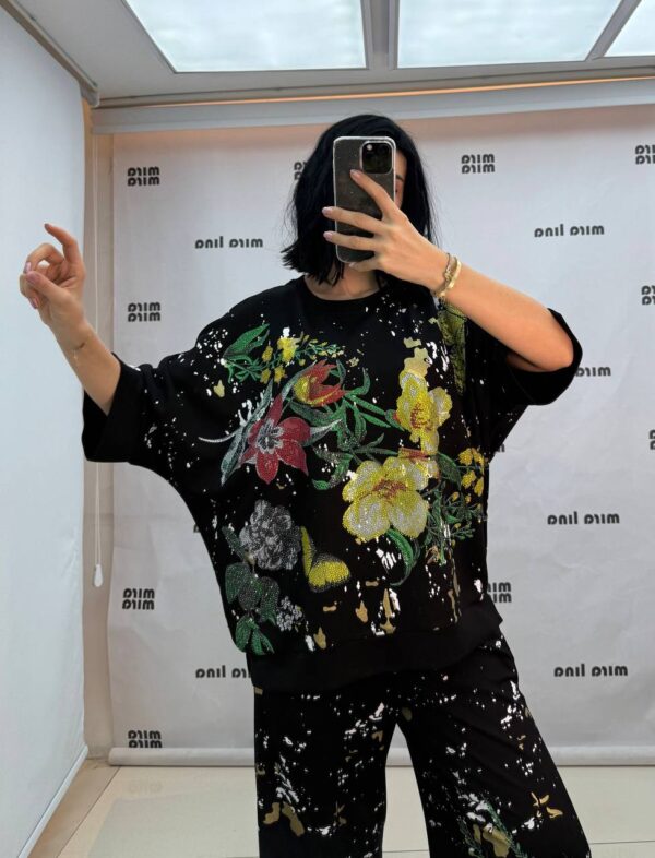 Floral Print Oversized Two-Piece Coordinating Set