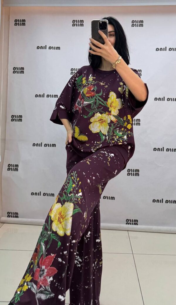 Floral Print Oversized Two-Piece Coordinating Set