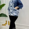 Elegant Butterfly Print Women's Zip-Up Bomber Jacket