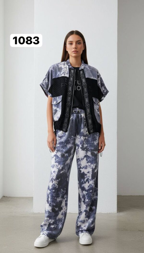 Women's Three-Piece Tie-Dye Printed Casual Set