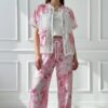 Women's Three-Piece Tie-Dye Printed Casual Set