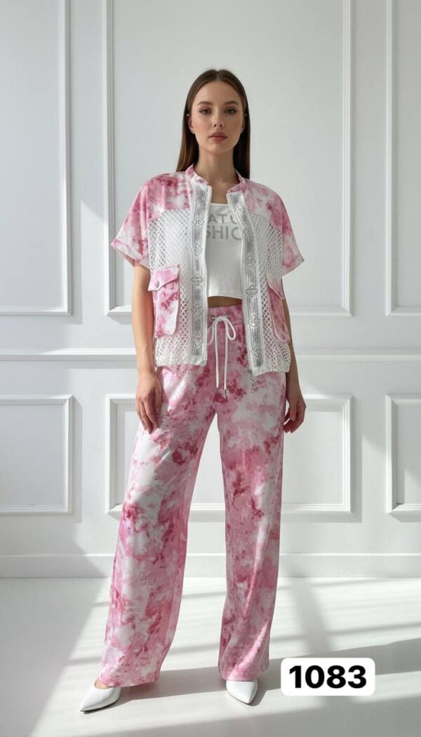 Women's Three-Piece Tie-Dye Printed Casual Set