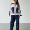 Women's Floral and Lace Three-Piece Tracksuit Set