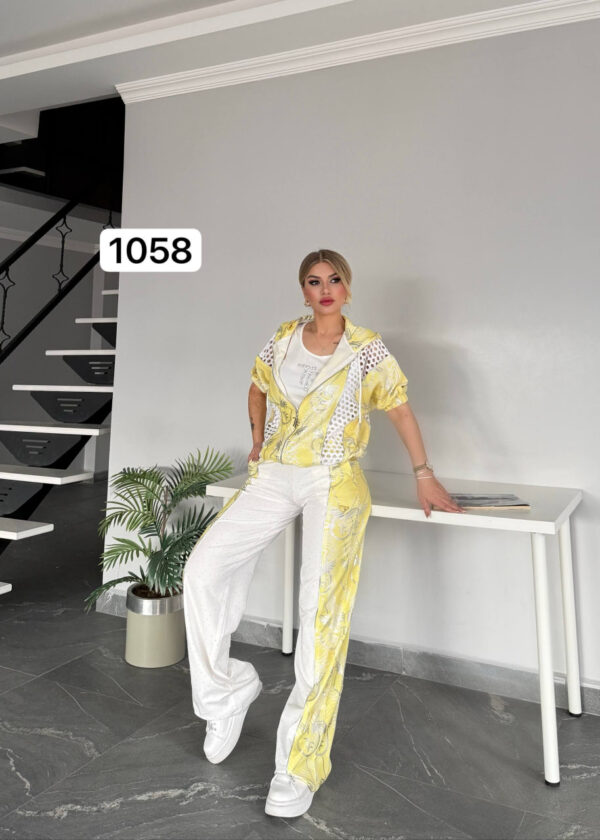 Premium Women's 3-Piece Tropical Bomber Jacket Set