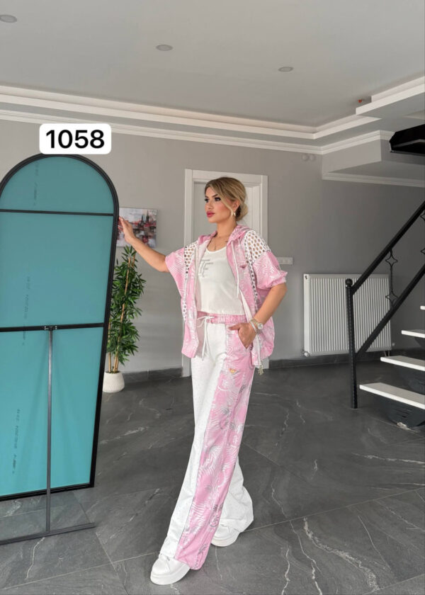 Premium Women's 3-Piece Tropical Bomber Jacket Set