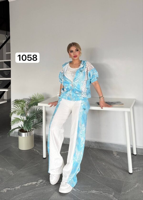 Premium Women's 3-Piece Tropical Bomber Jacket Set