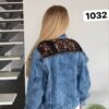 Premium Embellished Denim Jacket with Lace Appliqué