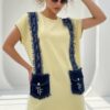 file_2258.jpg Women's Black Denim Accented Tunic Dress