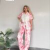 Women's Three-Piece Tie-Dye Printed Casual Set