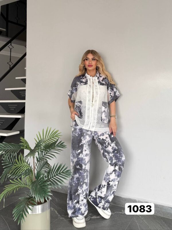 Women's Three-Piece Tie-Dye Printed Casual Set