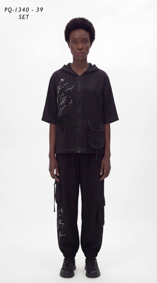 Women's Urban Zip Hoodie and Cargo Pants Set