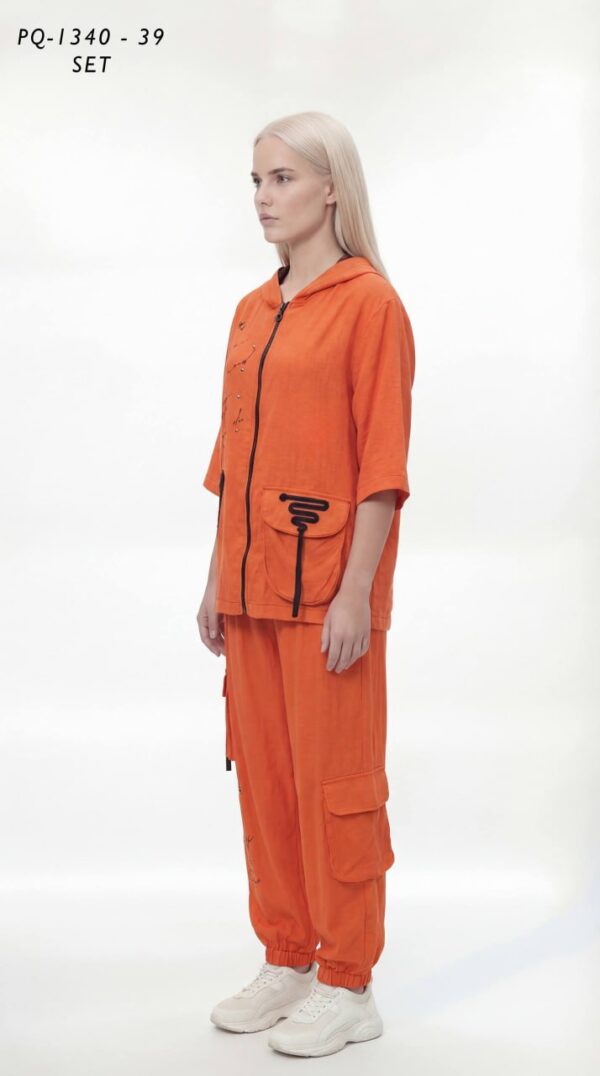 Women's Urban Zip Hoodie and Cargo Pants Set