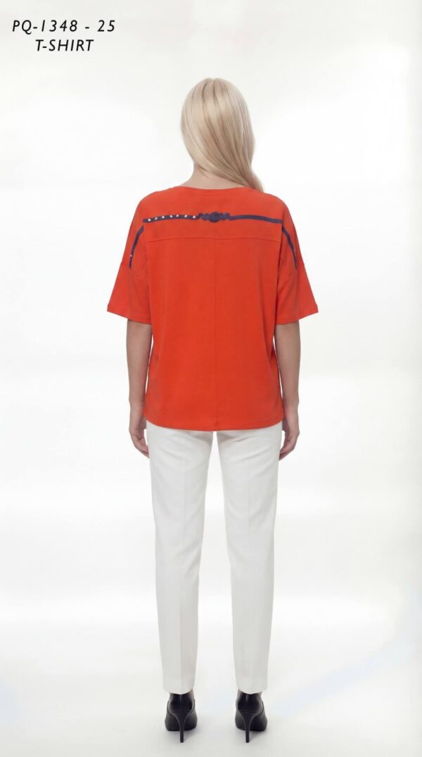 Women's Embellished Graphic Relaxed Fit Blouse