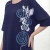 Women's Embellished Graphic Relaxed Fit Blouse