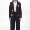 Women's Varsity Patch Single Button Blazer