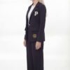 Women's Varsity Patch Single Button Blazer