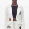 Women's Varsity Patch Single Button Blazer