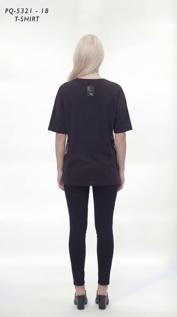 Premium Graphic Oversized T-Shirt with Mesh Detail