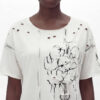 Women's Avant-Garde Distressed Graphic T-Shirt