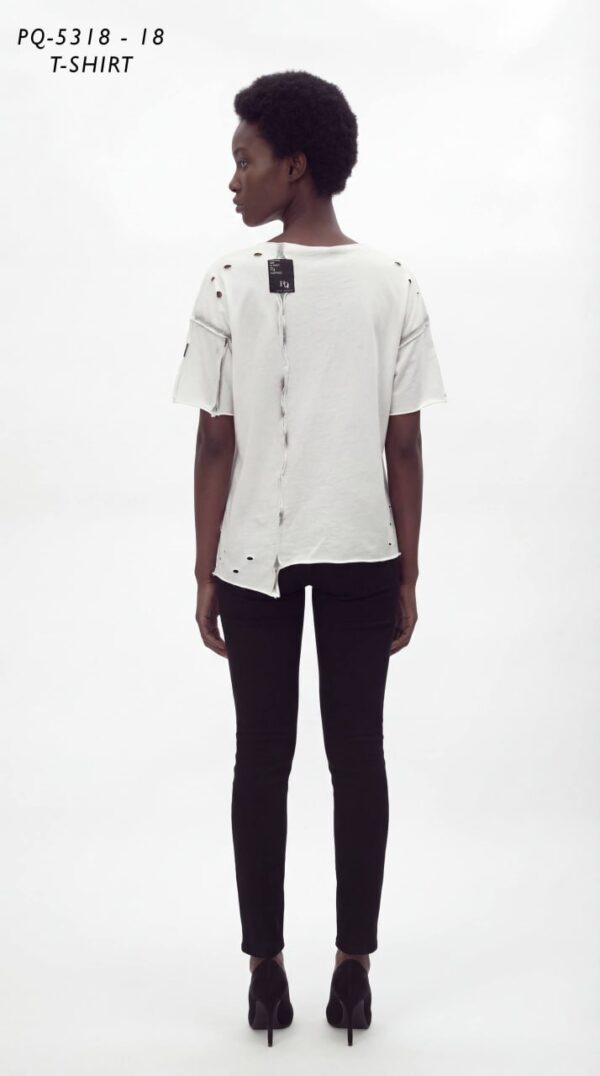 Women's Avant-Garde Distressed Graphic T-Shirt