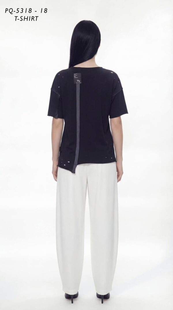 Women's Avant-Garde Distressed Graphic T-Shirt