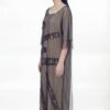 Contemporary Layered Mesh Avant-Garde Midi Dress