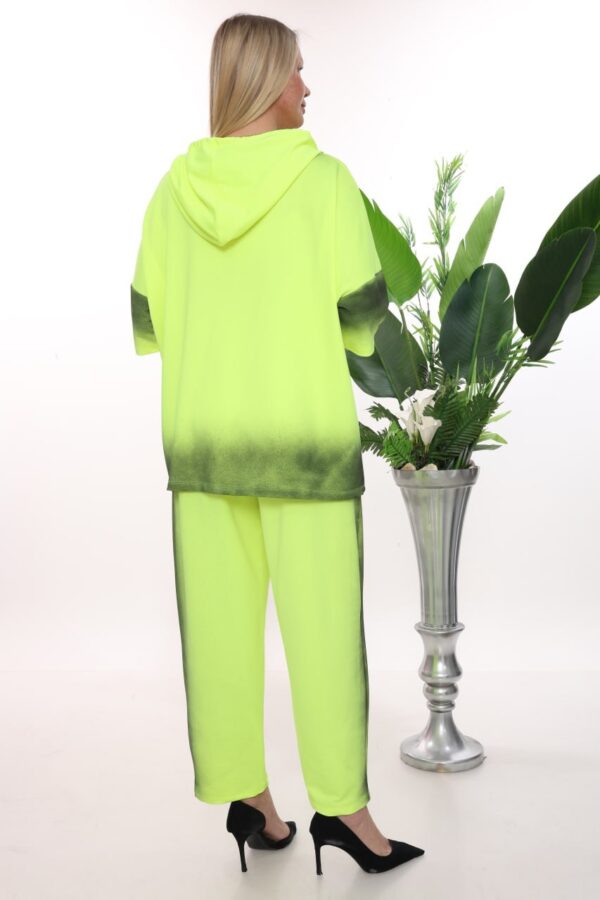 Graffiti Print Short-Sleeve Hoodie Set