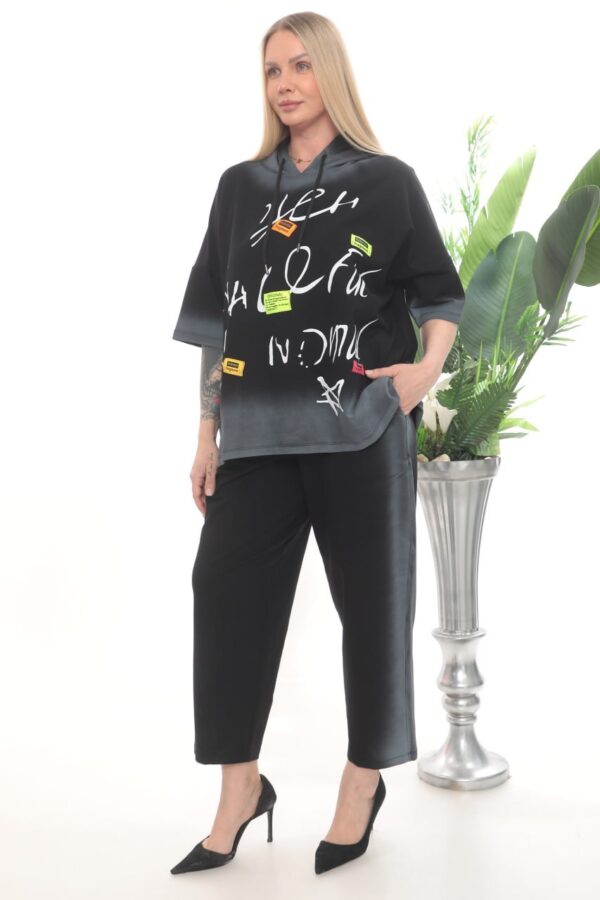 Urban Graffiti Ombre Two-Piece Set