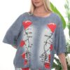 Wholesale Artistic Poppy Print Tunic and Pant Set
