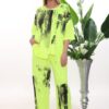 Urban Graphic Print Two-Piece Lounge Set