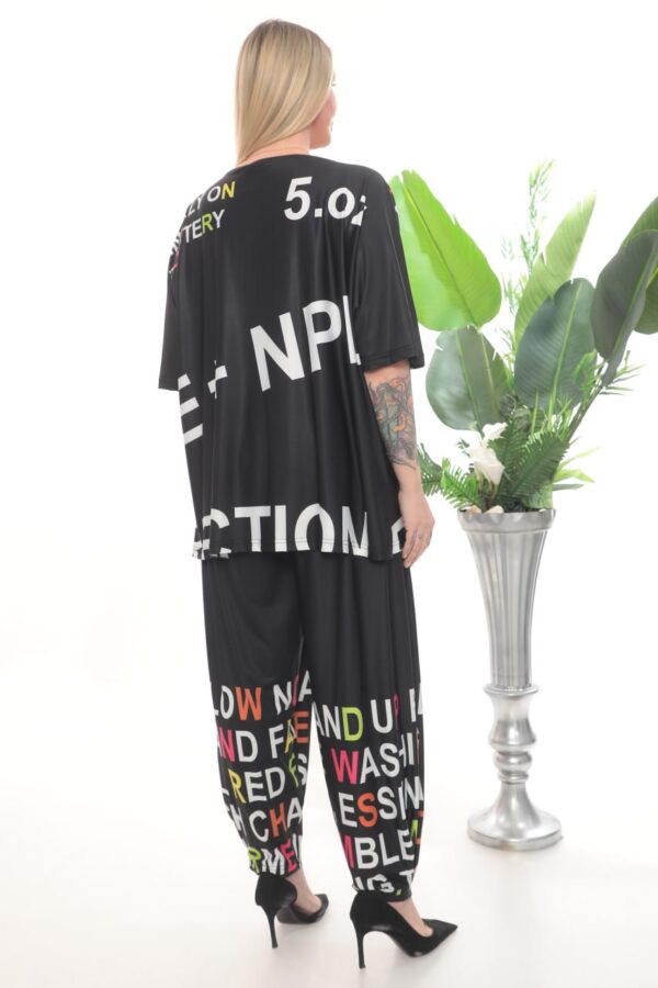 Wholesale Colorful Typography Print Two-Piece Set