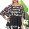Wholesale Colorful Typography Print Two-Piece Set