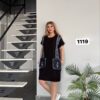 file_2831.jpg Women's Black Denim Accented Tunic Dress